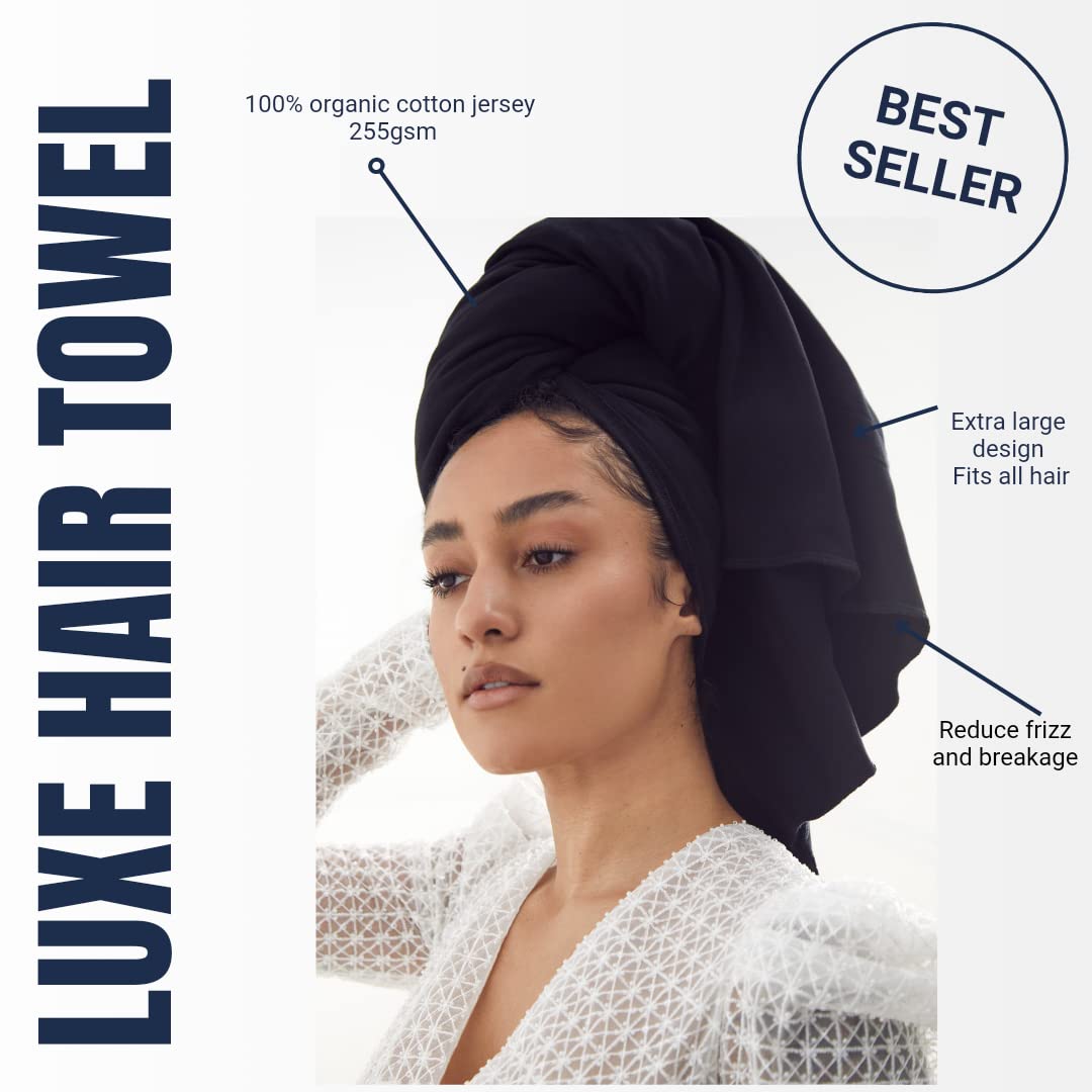 Luxe Organic Cotton t-Shirt Towel for All Hair Types