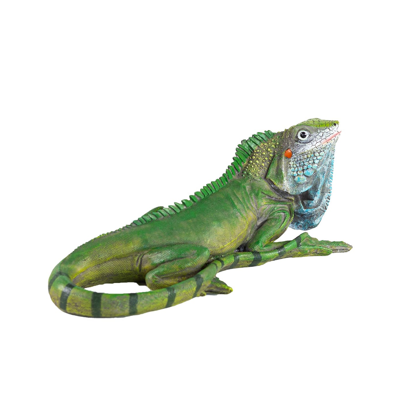 SHAODIE Outdoor Resin Iguana Statue, 13.39 x 7.09 x 5.91 inches, Green Decorative Garden Sculpture Outdoor Lizard Sculpture Tropical Lizard Yard Art