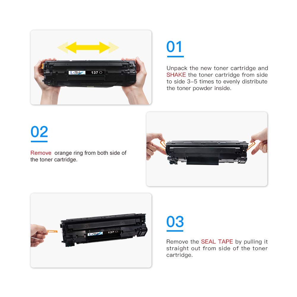 LxTek Compatible Toner Cartridge Replacement for Canon 137 Black Toner Cartridge 137 CRG137 to Use with Imageclass D570 MF232w MF242dw MF240 MF230 MF216n MF236n(2 Pack, 137 Black)