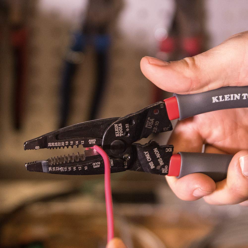 Klein Tools 1019 Klein Kurve Wire Stripper/Crimper/Cutter, Cutting/Crimping/Stripping Tool for B and IDC Connectors, Terminals, More