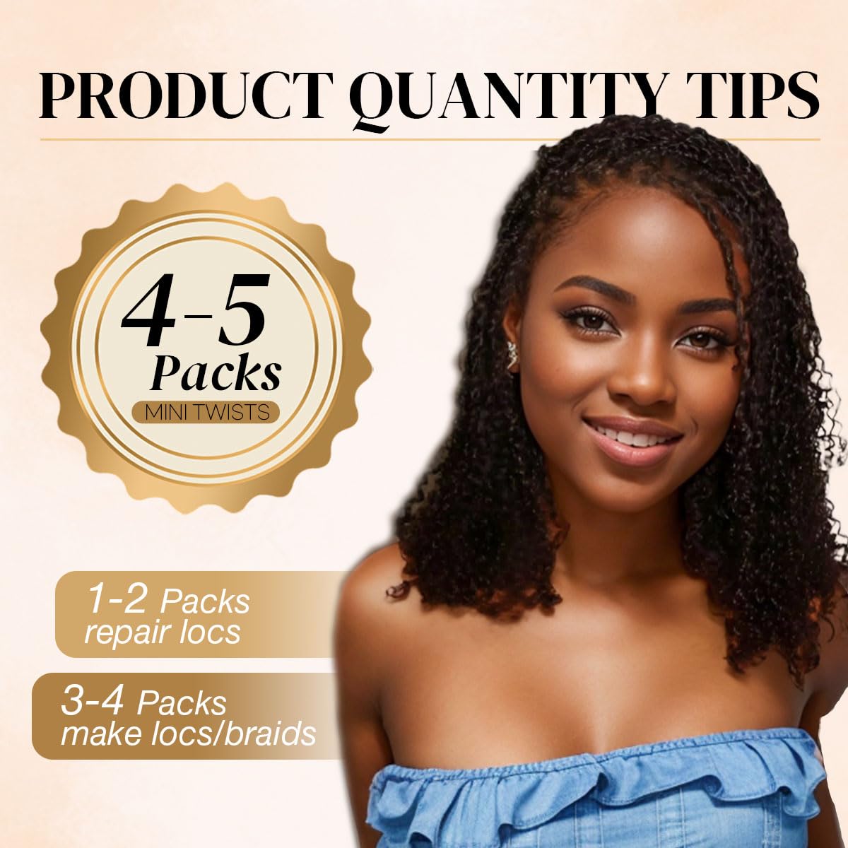 14 Inch Afro Kinkys Bulk Human Hair For Twist,100% Human Hair 4C Kinky-Curly for Dreadlocks, Loc Repair, Braiding Hair(Natural Black, 50 Gram)