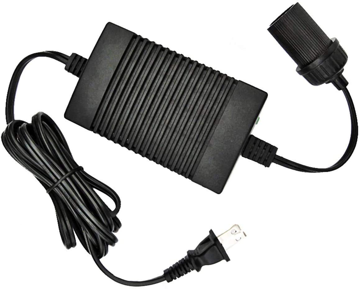 Koolatron Power Adapter - 12V 5A Converter for Car Fridge, Portable Devices, Vehicle Supplies, Replacement Cable, Extender Charger, Wall Outlet, Transformer for Cooler, 110V AC to 12V DC