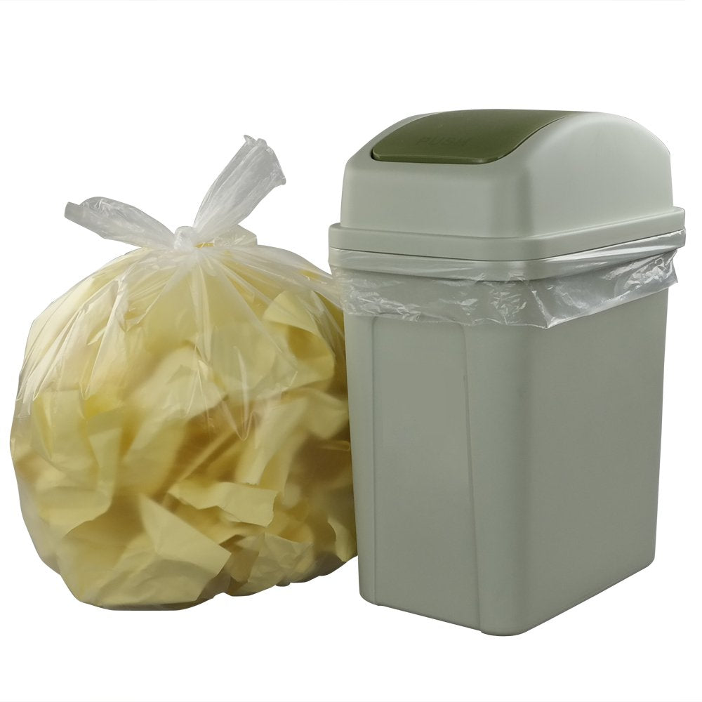 Vababa 8 Gallon Clear Kitchen Trash Bags, 225 Bags