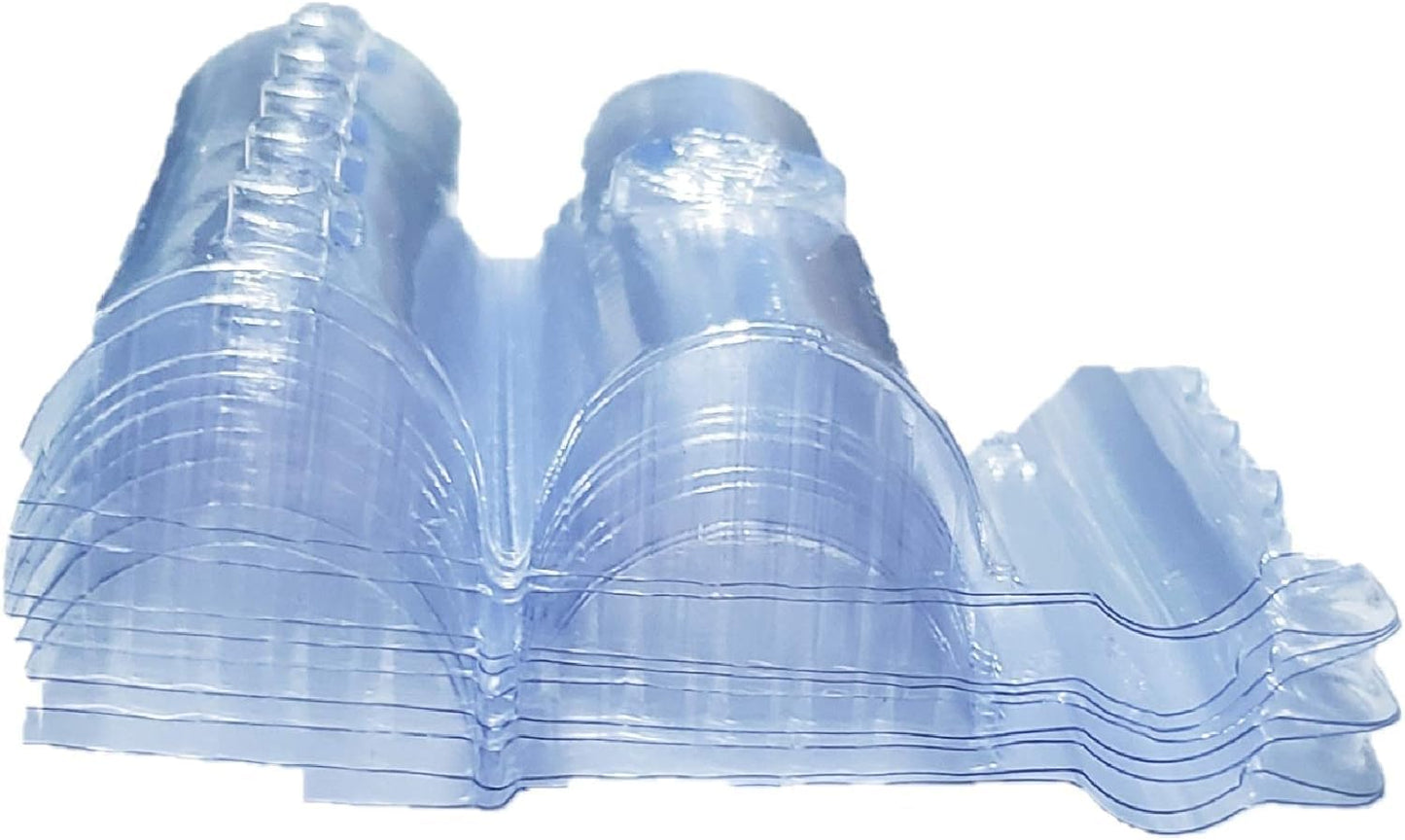 PalisoL Creation Coin Rollers: Canadian Toonie & Loonie Plastic Wrappers - 5 Packs of 10, 100 Wrappers Total - Exclusive Sticker