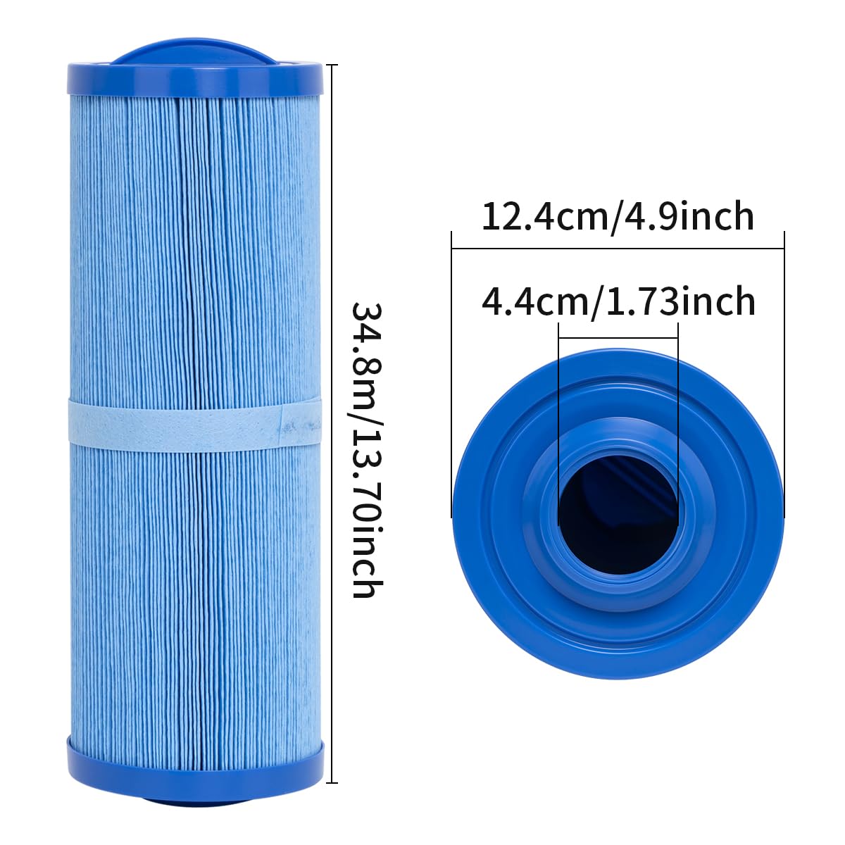 WuYan Spa Filter Compatible with Unicel 4CH-949,for Plea-tco PWW50L,for Filbur FC-0172,SD-01143, 817-4050, PDC570-AFS Hot Tub Filter Cartridge,2 Pack
