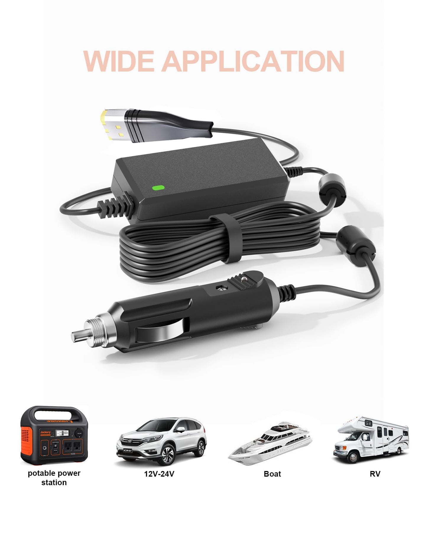 VHBW 24V 2.71A Car Adapter for Resmed Airsense 11 DC Adapter 12V-24V Compatible with ResMed AirSense 11 ResMed AirMini Air11 65W 39205 E1399 390010 R390-7230 Resmed CPAP Machines Power Supply Travel