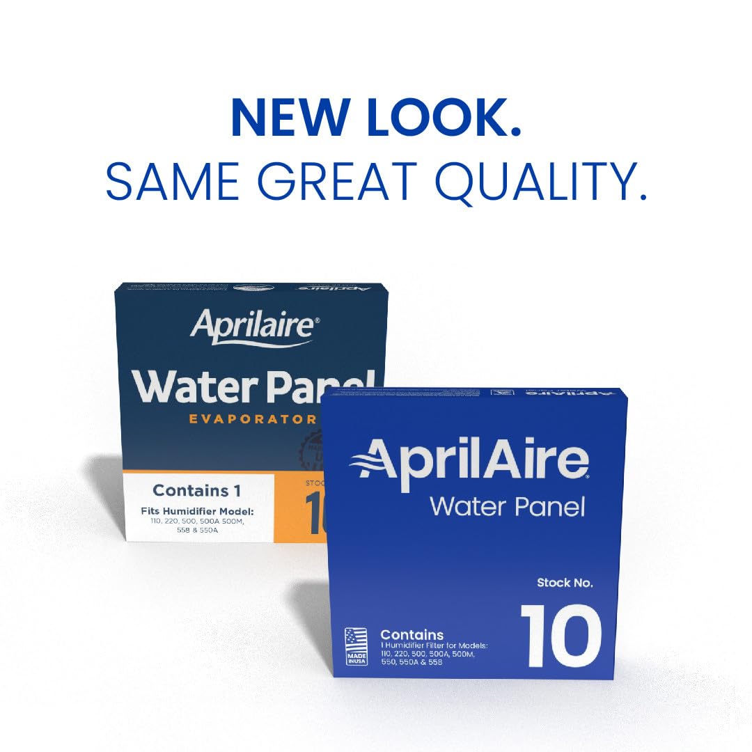 Aprilaire 10 Water Panel, Fits Humidifiers 500, 500A, 500M, 550, 550A, 558, 110 and 220 (Pack of 2)