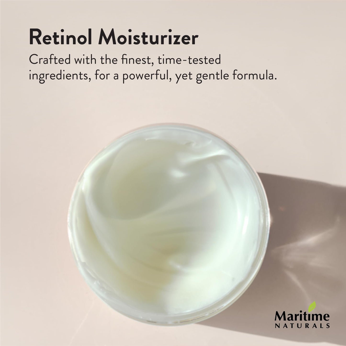 Maritime Naturals Retinol Moisturizer with Hyaluronic Acid & Vitamin E, Face Cream for Women and Men, Organic Ingredients (2 x 120ml) Born in Nova Scotia, Canada