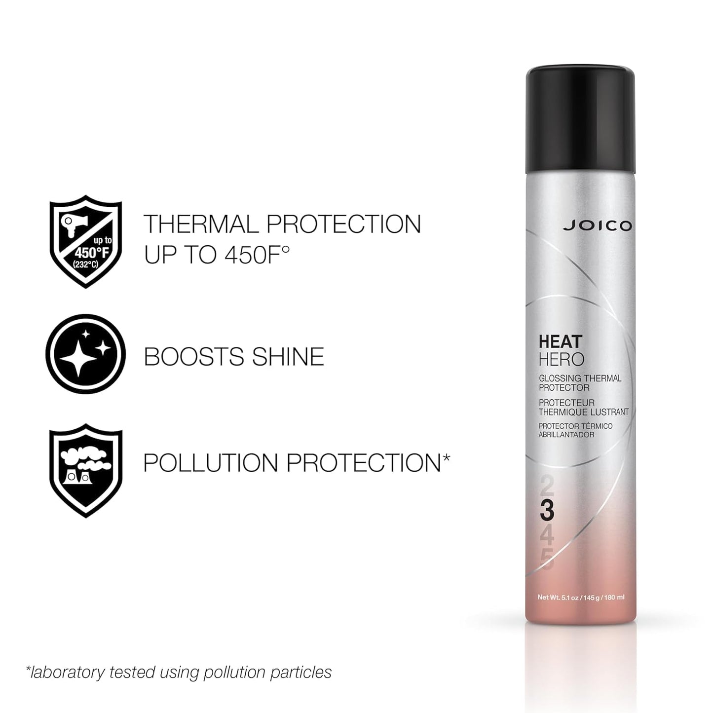 Joico Heat Hero Glossing Thermal Protector Hair Spray for Damaged Hair and Flip Turn Volumizing Finishing Hairspray Set, Humidity Protection, Ultra Firm Hold