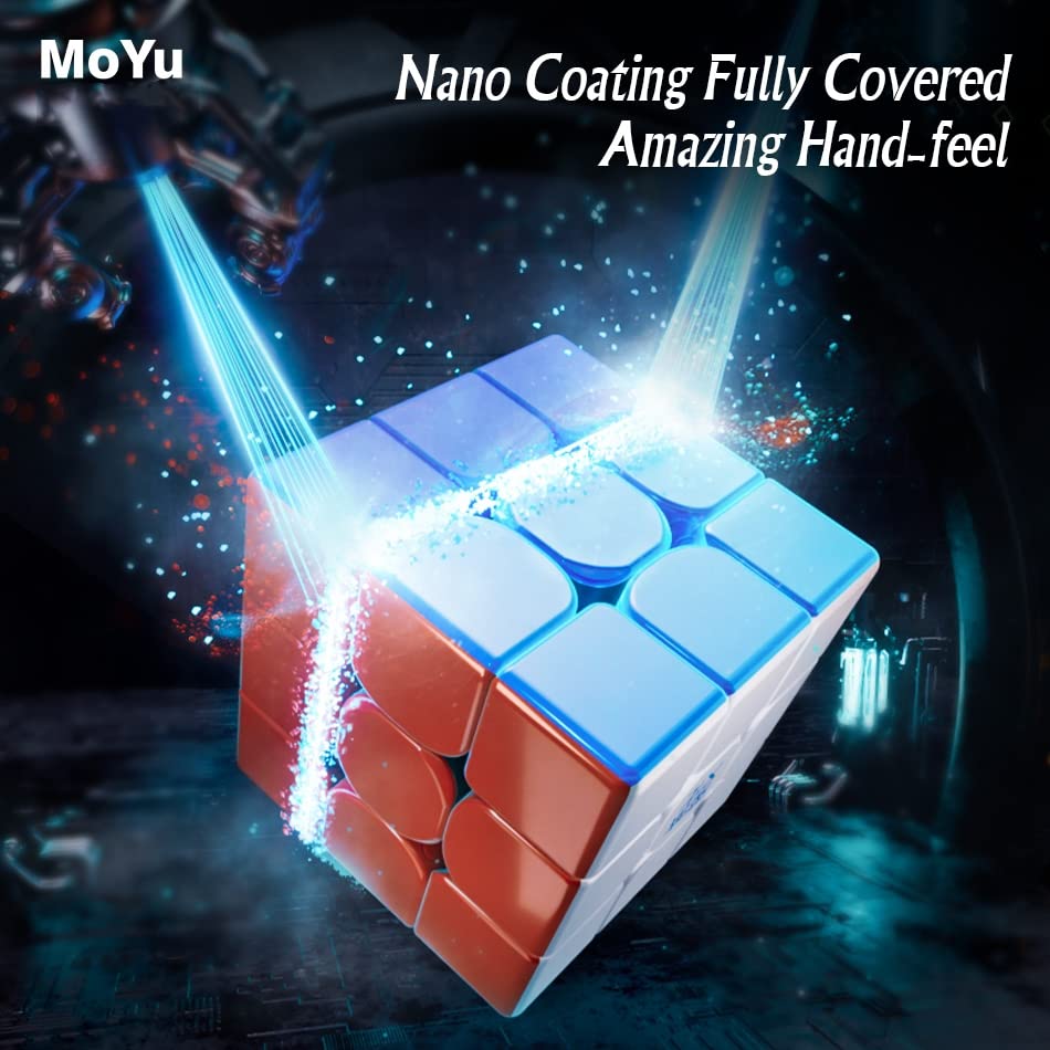 Bukefuno MoYu WeiLong WRM V9 MagLev Ball-Core UV 3x3 Version Magnetic Speed Cube WeiLong WR M V9 Ball-Core UV Stickerless Magic Puzzle 3x3x3 Cube WR M V9(WeiLong V9 Ball-Core UV Coated Version) Cubes