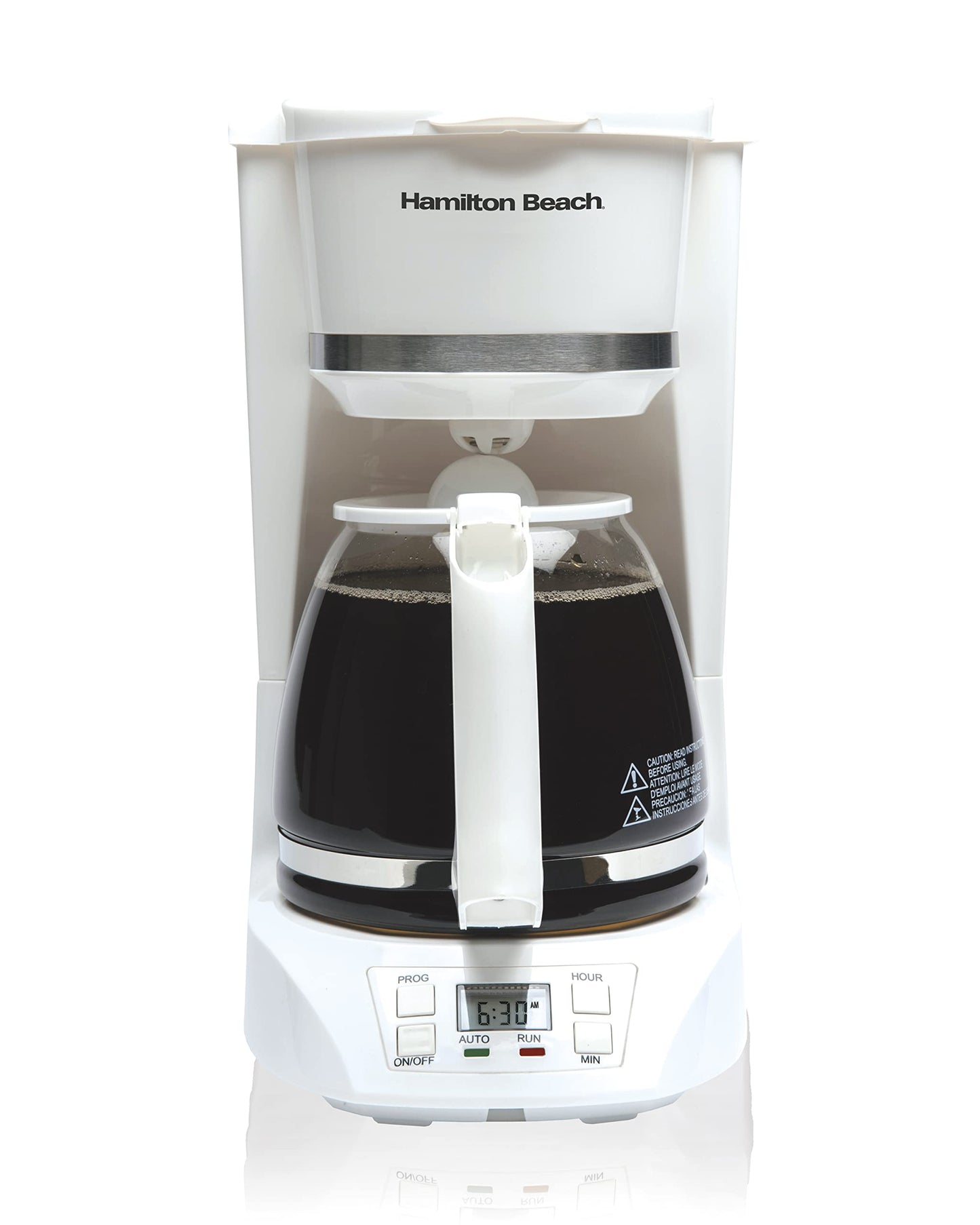 Hamilton Beach 12 Cup Digital Coffeemaker White,43871