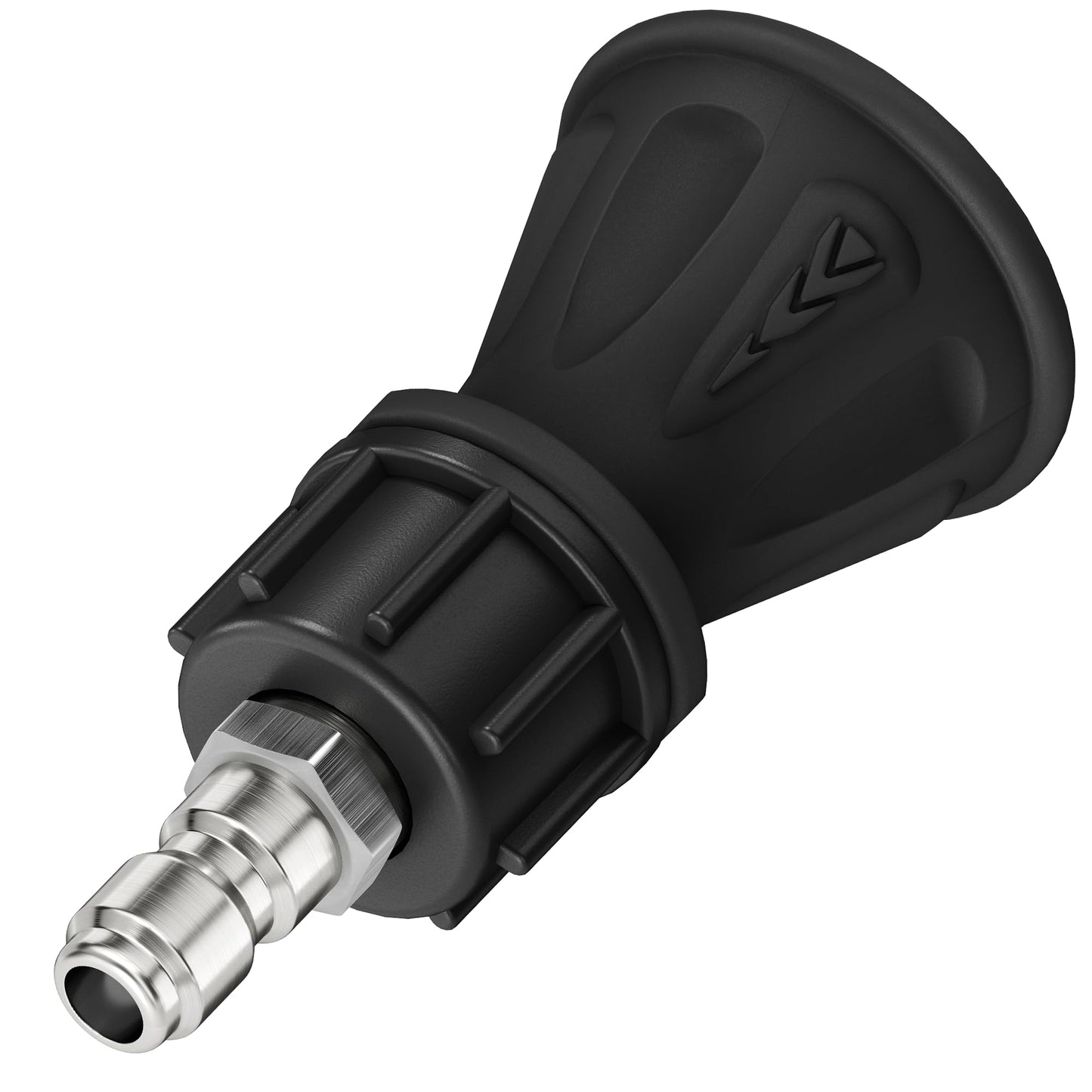 McKillans 40 Degree Pressure Washer Nozzle - Stainless Steel, High-Efficiency Cleaning, Durable Nozzle Guard with Rubberized Protection (4.0 Orifice)