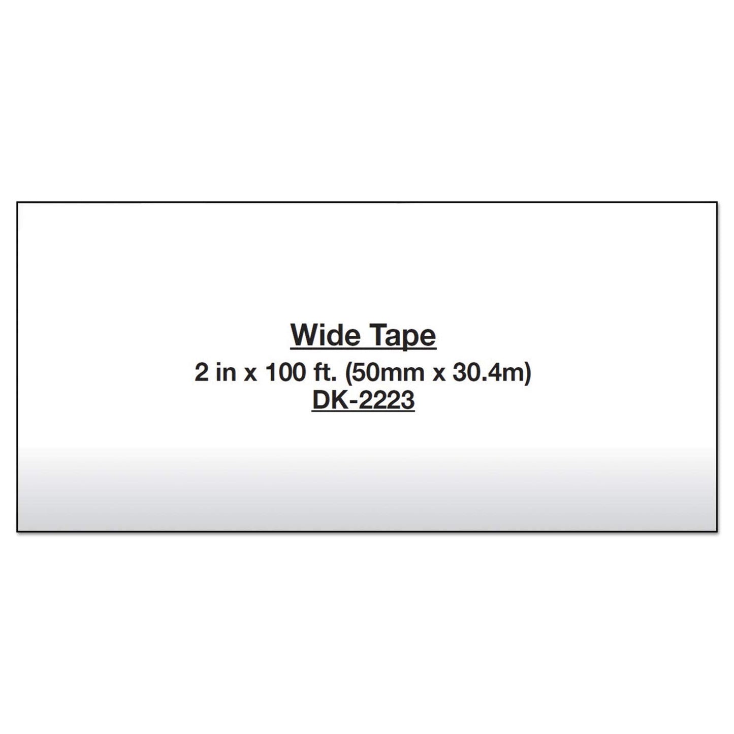 Brother Printer Continuous Length White Paper Tape (DK2223)