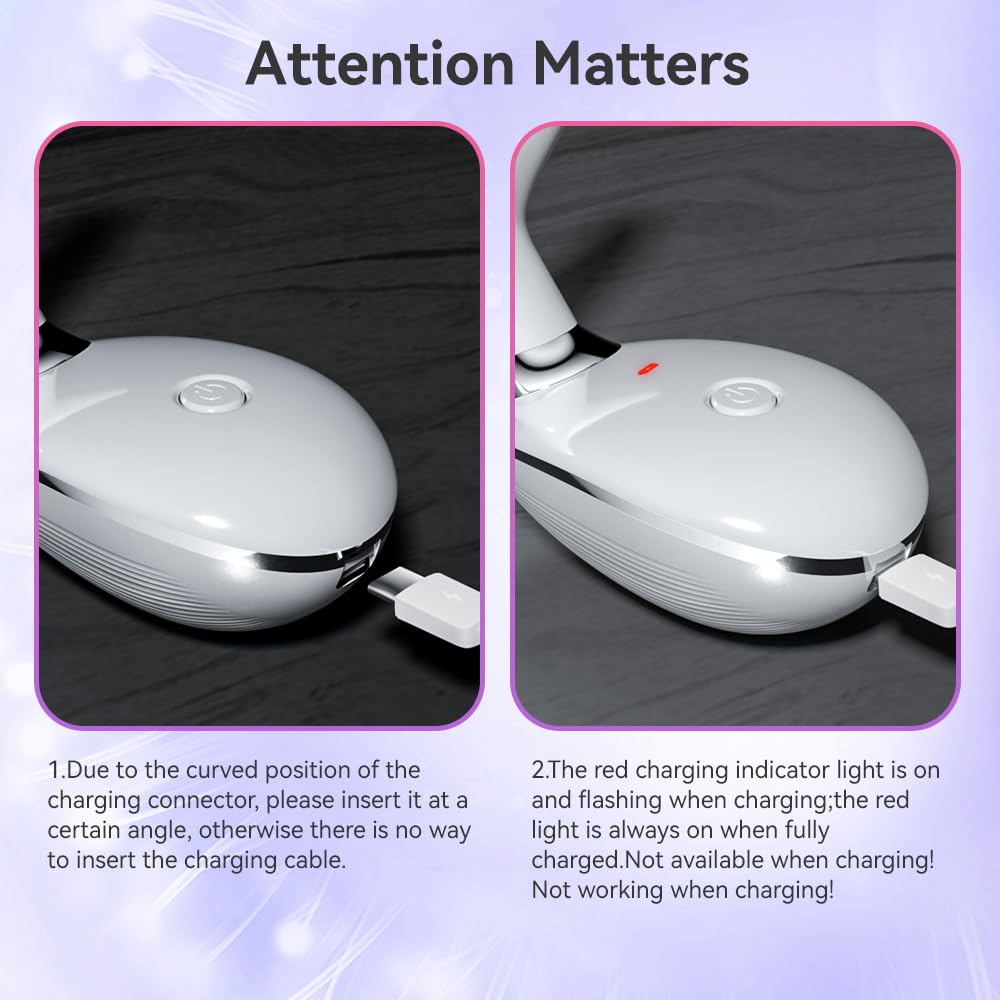 7-in-1 Face Massager, Facial Massager for Face and Neck with 3 Modes, Facial Skin Care Tool with Vibration and Thermal (White)