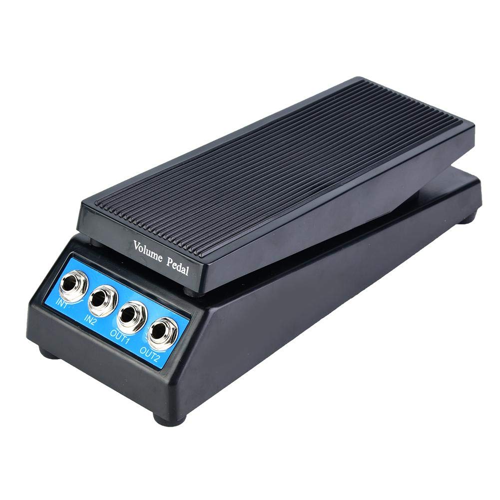 DF1511A Guitar Stereo Volume Pedal DJ Band Guitar Pedal with Amplitude Adjusted Knob Dual Input & Output