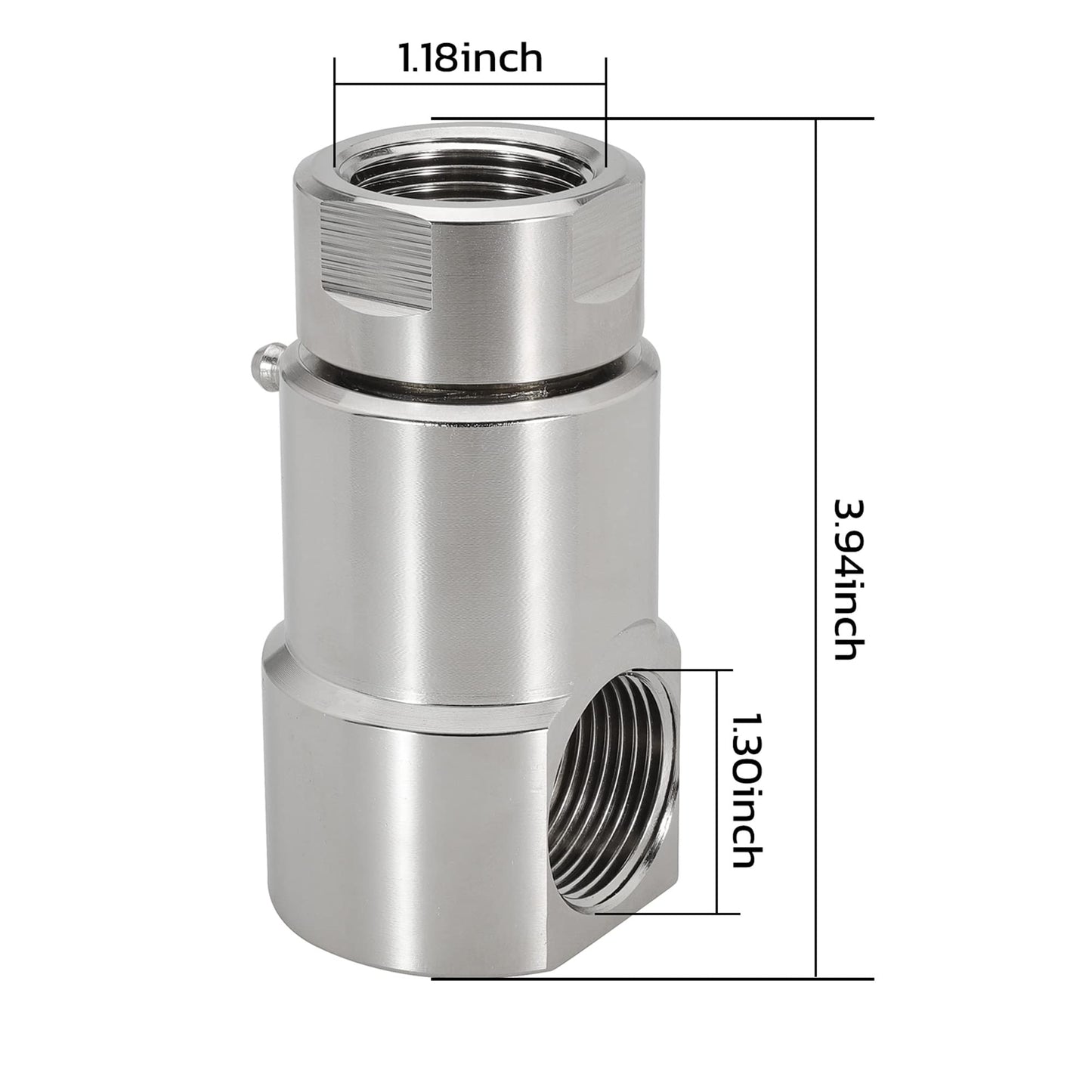 1 inch Swivel Hose Reel Fitting 4000 PSI with Grease Zerk for Industrial and Home Steel Hose Reel