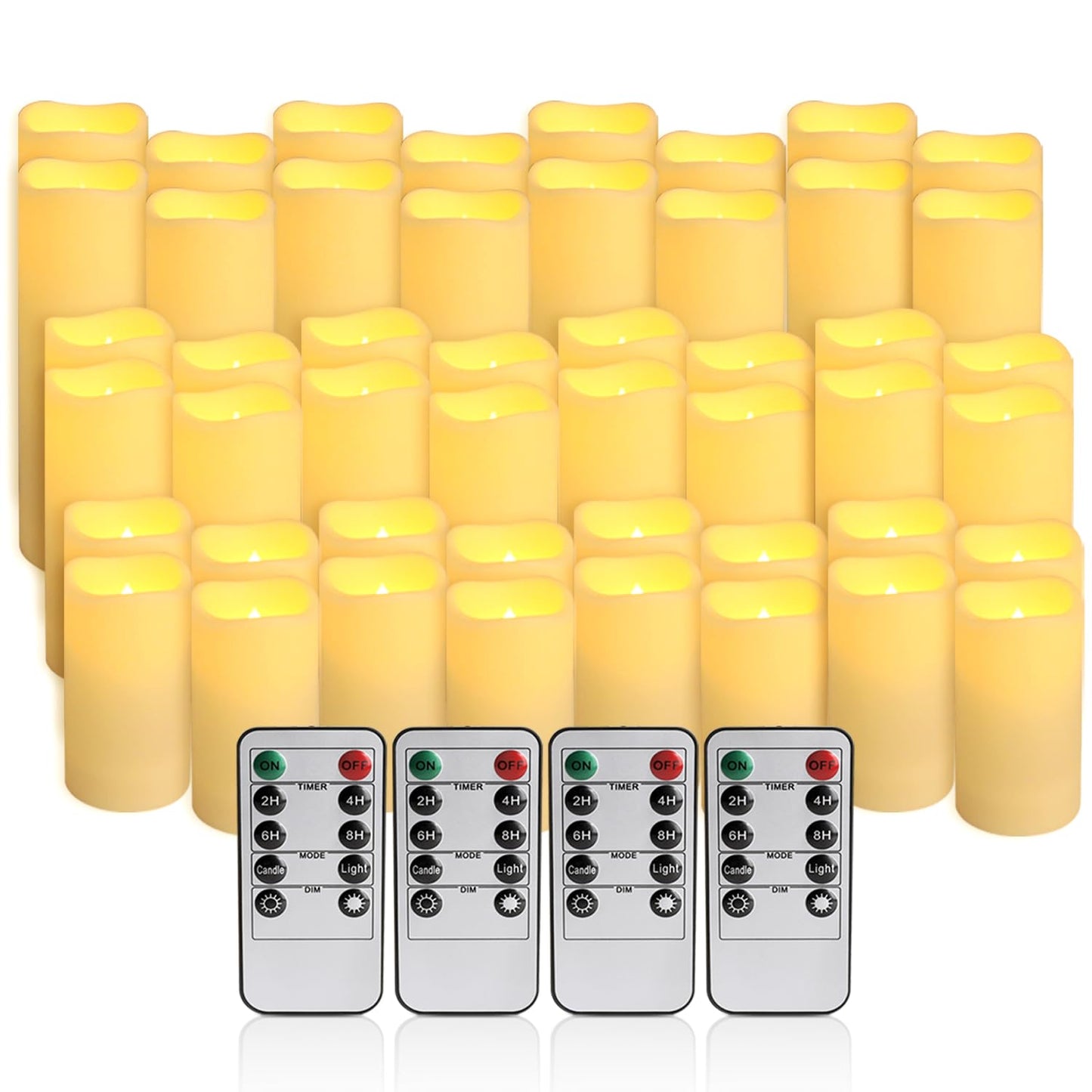 48-Pack LED Flameless Electronic Candles are Available in Three Sizes, Perfect for Dates, candlelit Dinners and Home Decor, Also Great as an accompanying Gift to Create a Sense of ambiance.