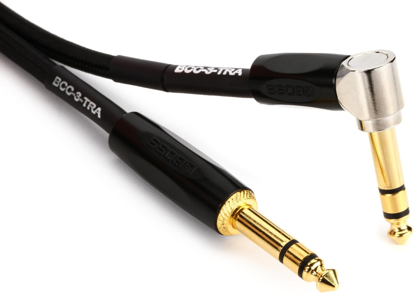 BOSS Stage and Studio Patch Cable, 3 ft (BCC-3-TRA)