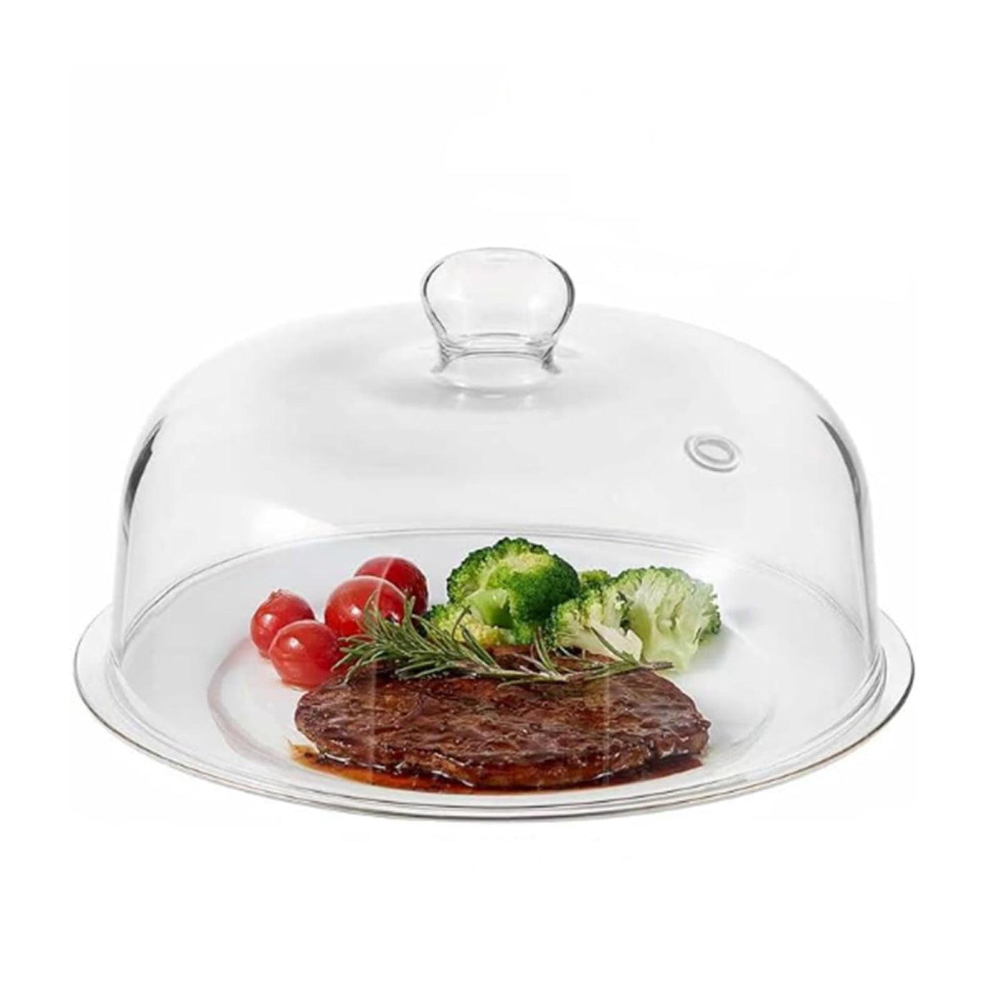 10 inch Glass Microwave Splatter Cover for Food,5 inch Tall BPA-Free Non Toxic Non Plastic Microwave Lid Guard