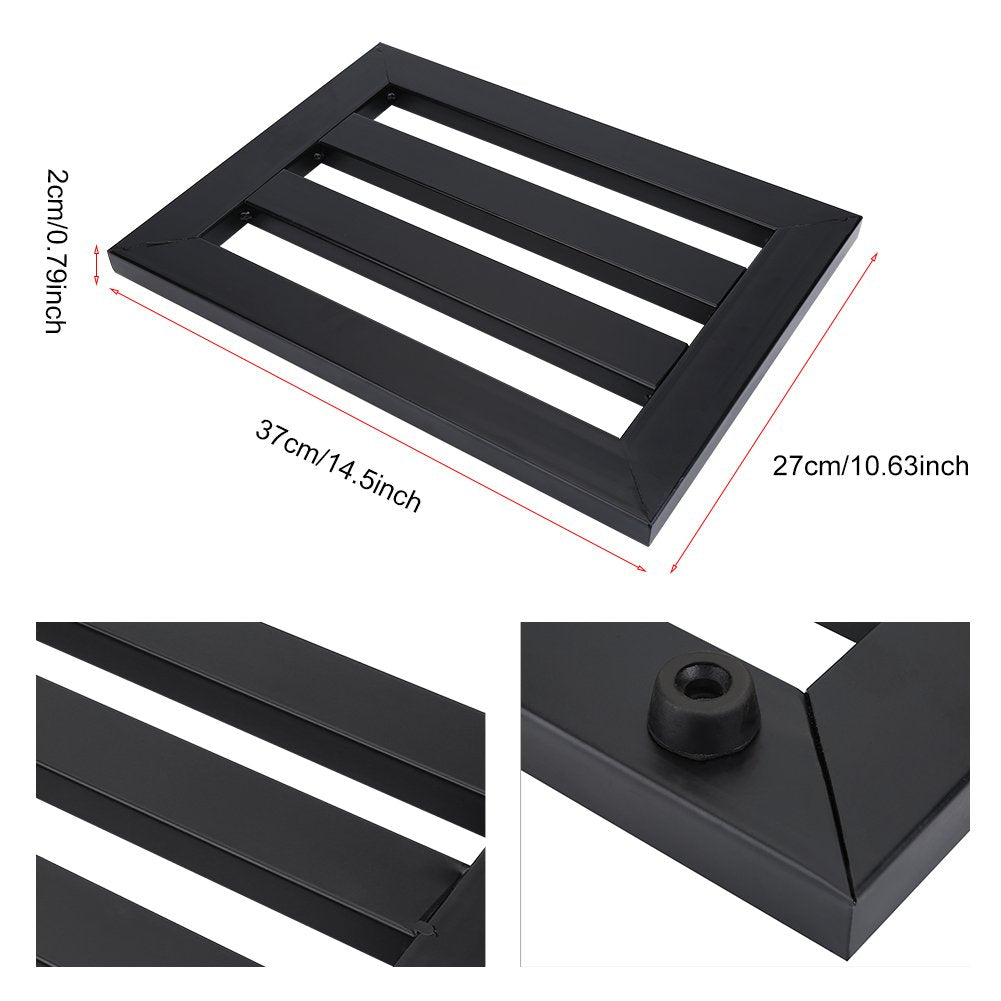 Effect Pedal Board, Guitar Effects Pedals Board with Setup Tape Clamp and Non-Slip Mats (M)
