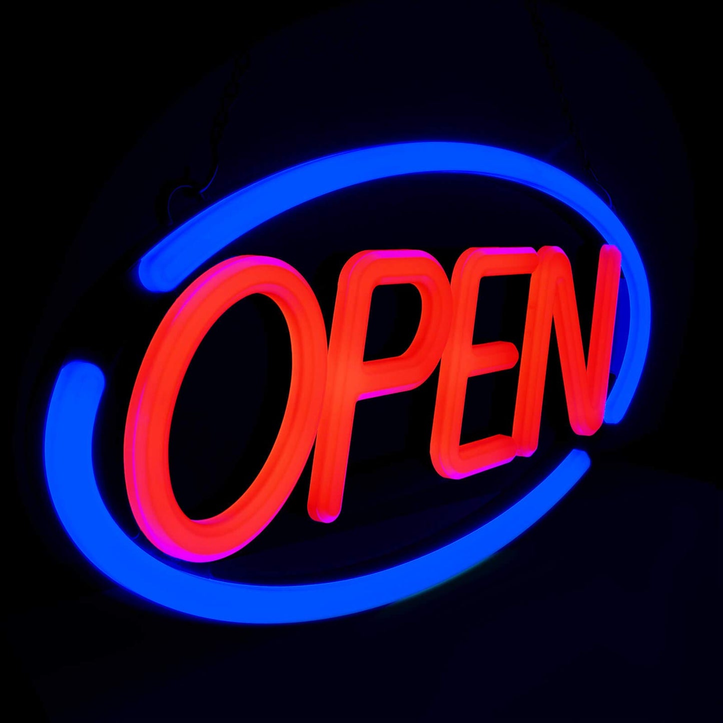 LED Business Neon Open Sign - Bright Display Store Sign,24 x 12 inch Larger Size Inksilvereye