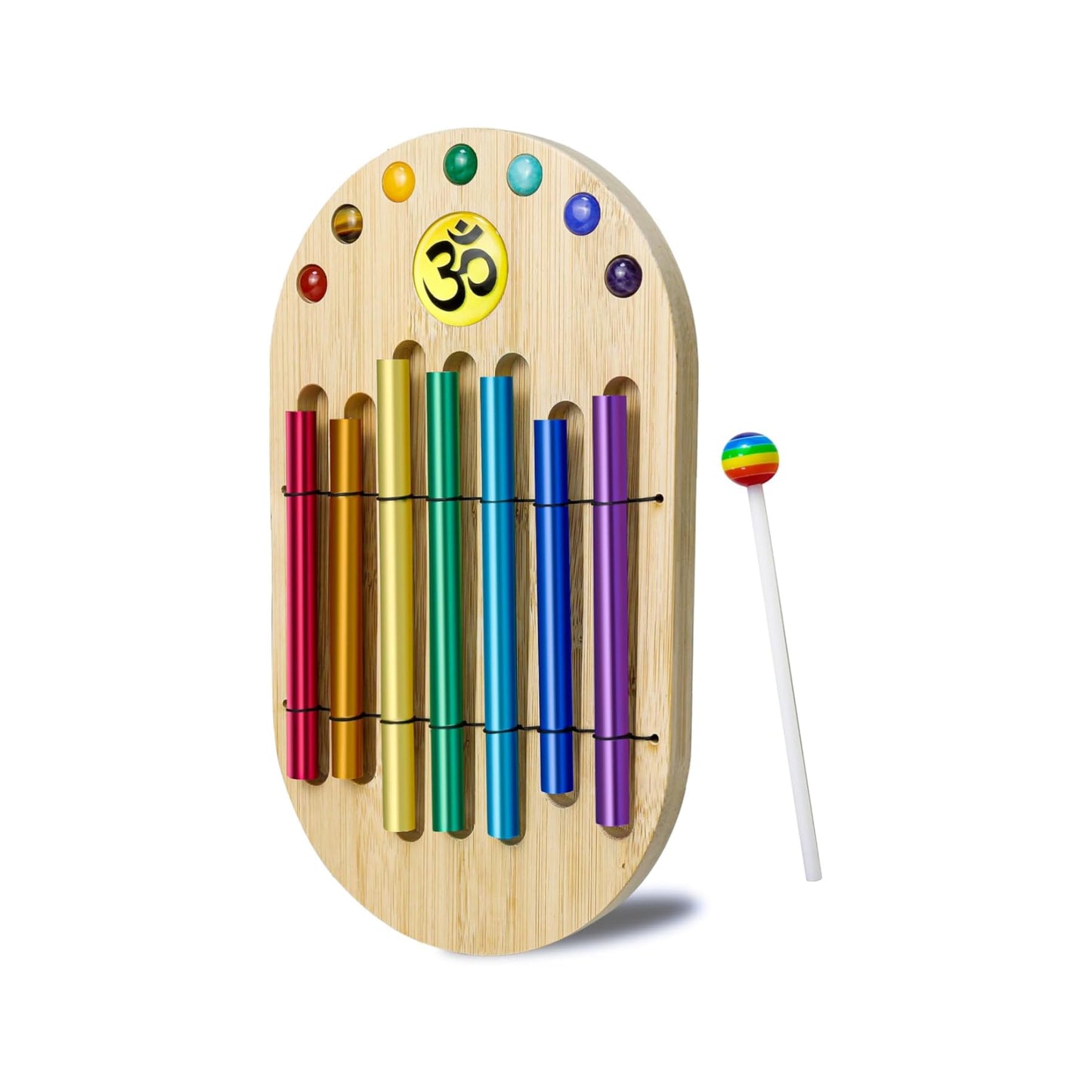 summvox Meditation Sound Beam,Seven Tone Chime,Handmade Chakra Bells Chimes For Relaxation, Stress & Anxiety Relief, Chakra Healing, Outside Yoga