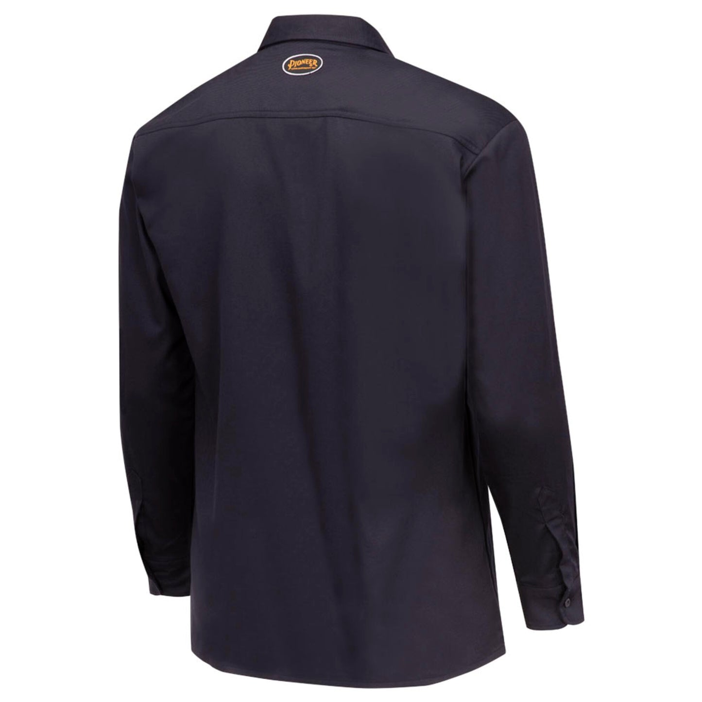 Pioneer FR Arc Rated Button-Up Safety Shirt for Men - Flame Resistant - ARC 2 PPE 10 Cal - Navy Blue