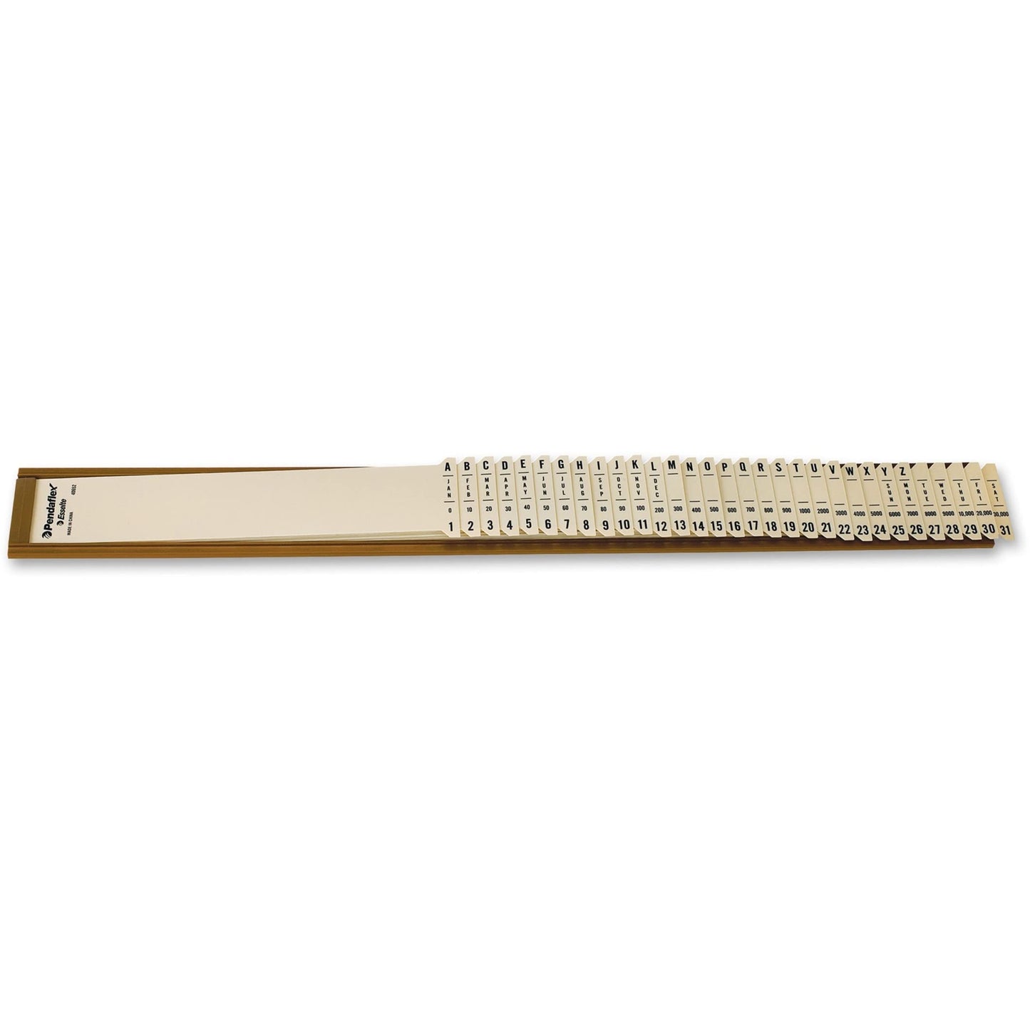 Pendaflex General Purpose Plastic Sorter, Letter Size, 31 Dividers, 2-1/4 x 23-1/4, 1 per Box (40652) Grey