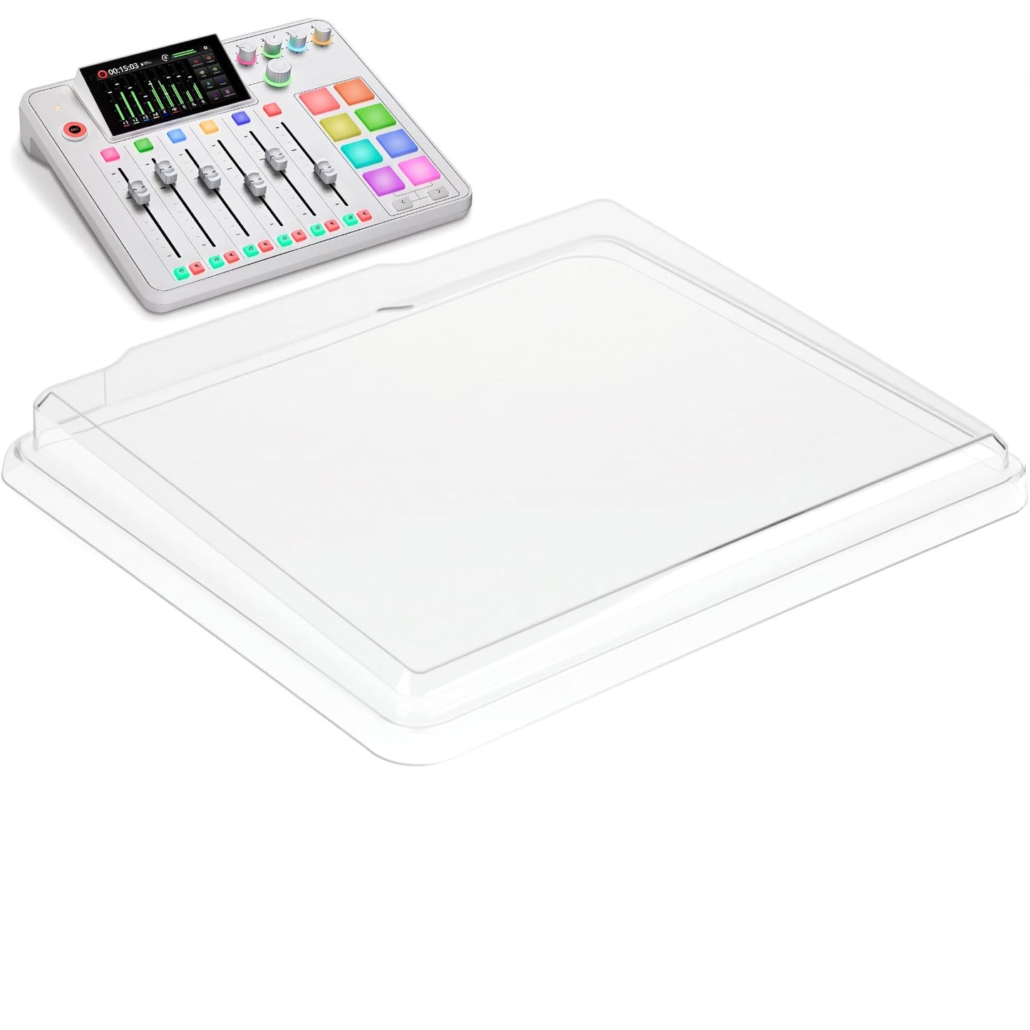 Upgraded Dust cover for RodeCaster pro 2, suitable for RodeCaster pro ii case, prevents dust from entering, transparent color