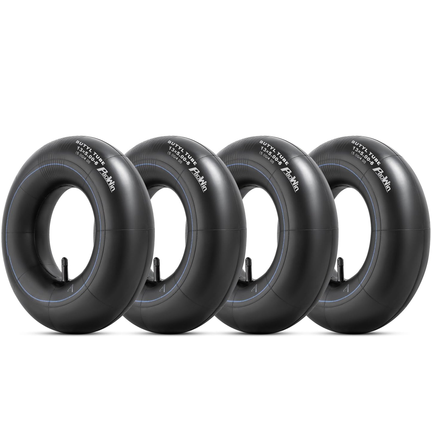 4 PCS 13x5.0-6(5.0/4.0-6) Replacement Inner Tubes with TR13 straight Valve Stem Compatible with Wheelbarrows, Mowers, Hand Trucks and More 13x5.0-6, 5.0/4.0-6 Tire Tubes
