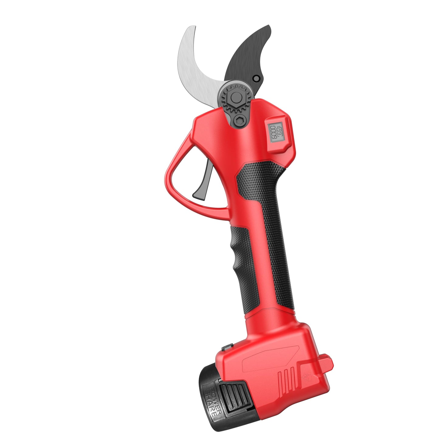 Electric Pruning Shears Cordless, 35mm (1.38") Cutting Diameter 2 SK5 Blades, Lightweight 21V Battery Powered Pruner with 2×2.0Ah Batteries, Brushless Motor, LCD Display, Garden Tree Branch Cutter