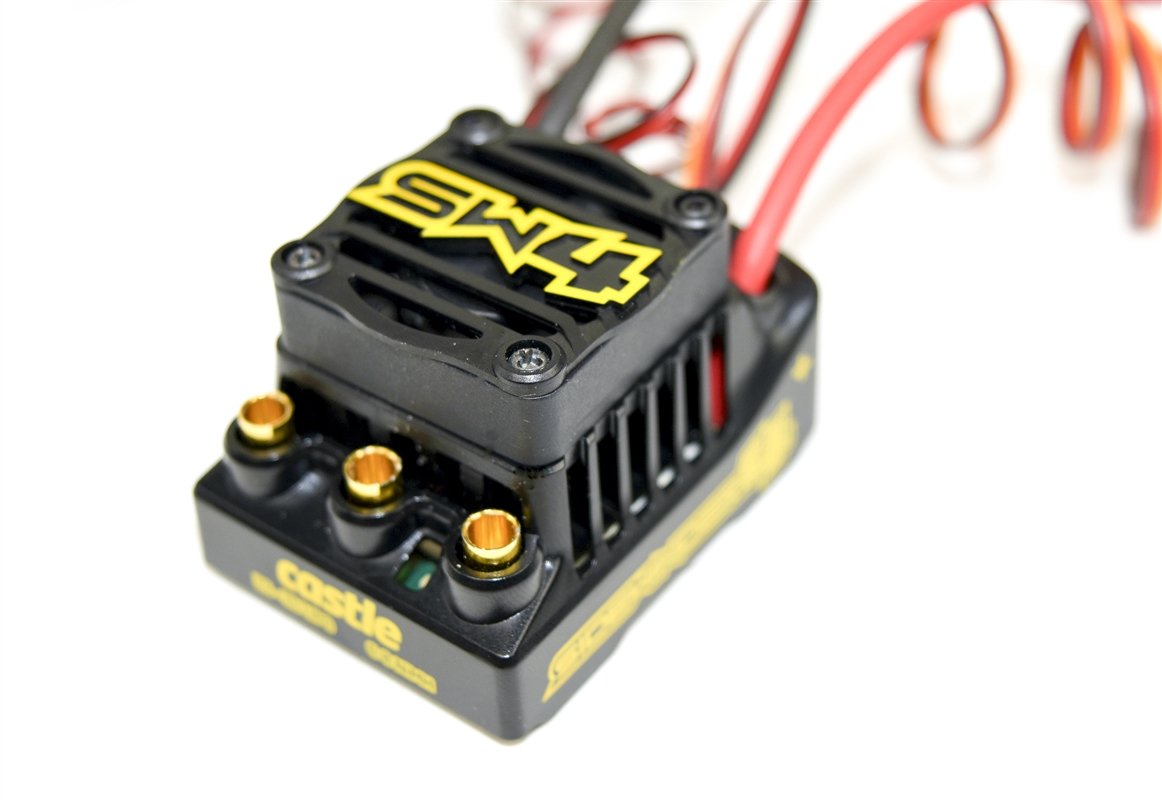 Castle Creations Sidewinder 4 Sensorless ESC Upgrade for 1/10 RC Vehicles,Unisex Adult, Black