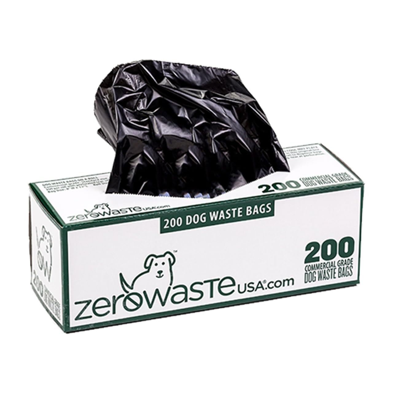 Zero Waste USA 2,000 Premium Dog Waste Station Refill Roll Bags - Guaranteed to fit any commercial roll bag dispenser (10 rolls of 200 bags)