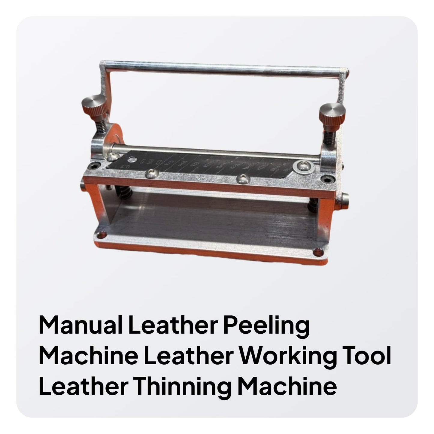 Wazsnhm Manual Leather Peeling Machine Leather Paring Skiver Leather Thinning Leathercraft Peeling Machine Leather Edge Skiving Tool