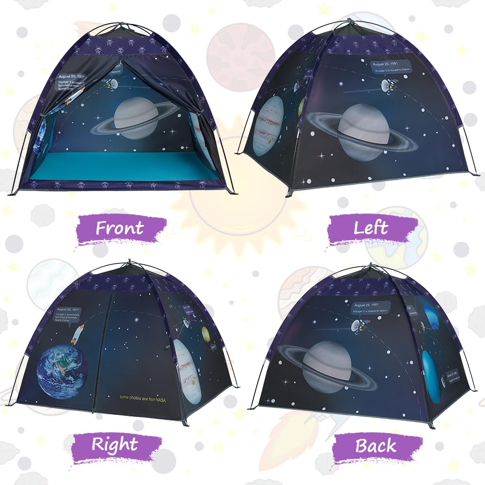 Mnagant Space World Play Tent-Kids Galaxy Dome Tent Playhouse for Boys and Girls Imaginative Play-Astronaut Space for Kids Indoor and Outdoor Fun, Perfect Kidâs Gift- 47" x 47" x 43"