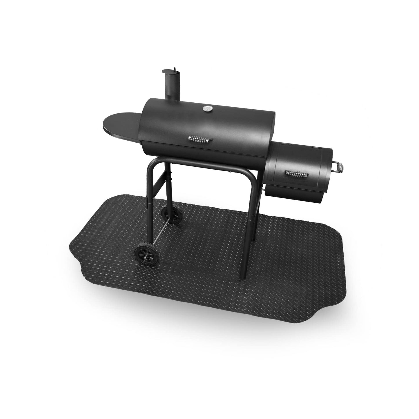 GRILLTEX 8D-075-30C-4L Deck and Patio Grill Mat, 30" x 48", Black
