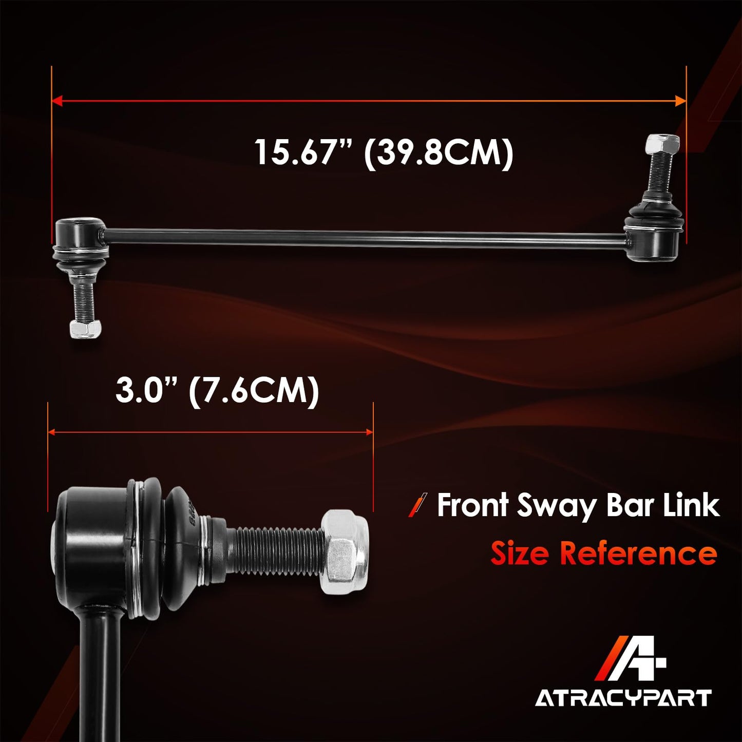 Front Sway Bar Stabilizer Links 2 Pcs|Replacement For 2007-2017 Buick Enclave, Chevy Traverse, GMC Acadia & Saturn Outlook|Replace OE#: K750155
