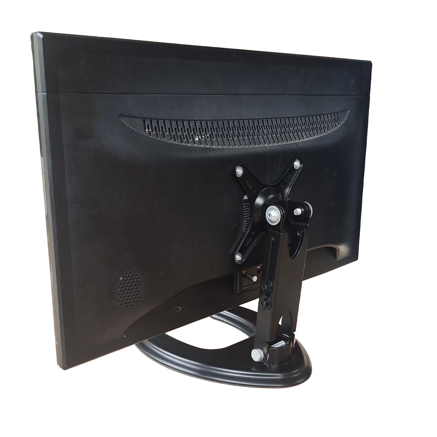 Seaigle TV Monitor Stand for 10-27 Inch Screens, Free Standing Desk Mount with Tilt, Adjustable Height, Rotation, Hold up to 8kg, VESA 75x75 100x100 mm