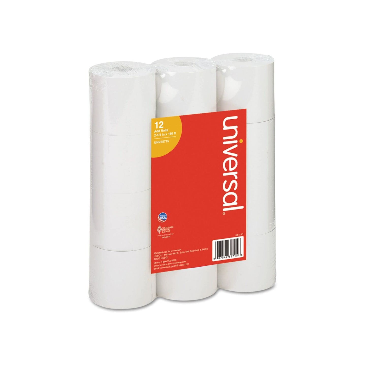Universal UNV35715 12pk Adding Roll Paper