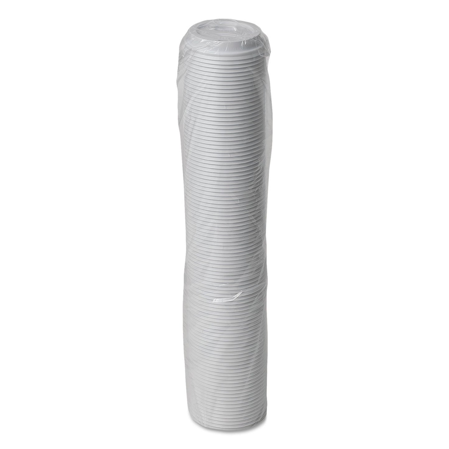 Dome Drink-Thru Lids, Fits 12 oz. & 16 oz. Paper Hot Cups, White, 100/Pack, Sold as 1 Package