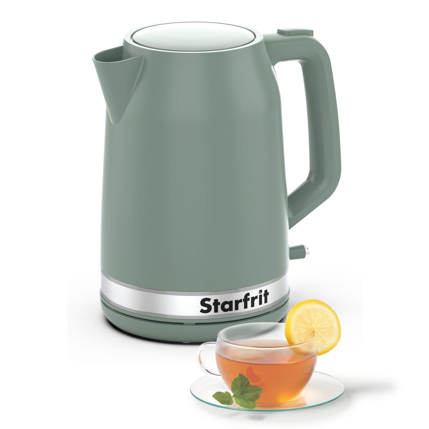 Starfrit Electric Kettle - 1.7L Capacity - Water Level Indicator - Automatic Shut-Off - 1500W – Sage