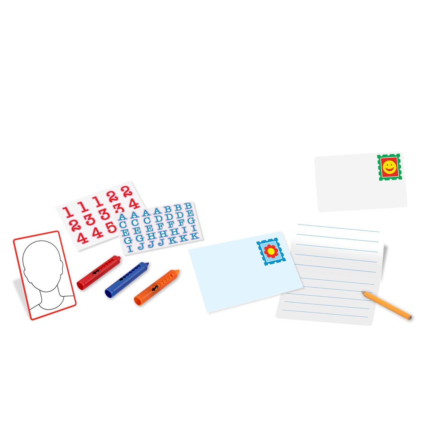 Melissa & Doug My Own Wooden Mailbox Activity Set and Educational ToyKids Toy Mailbox with Reusable Letters and Post Cards, Pretend Play for Preschoolers and Kids Ages 4+
