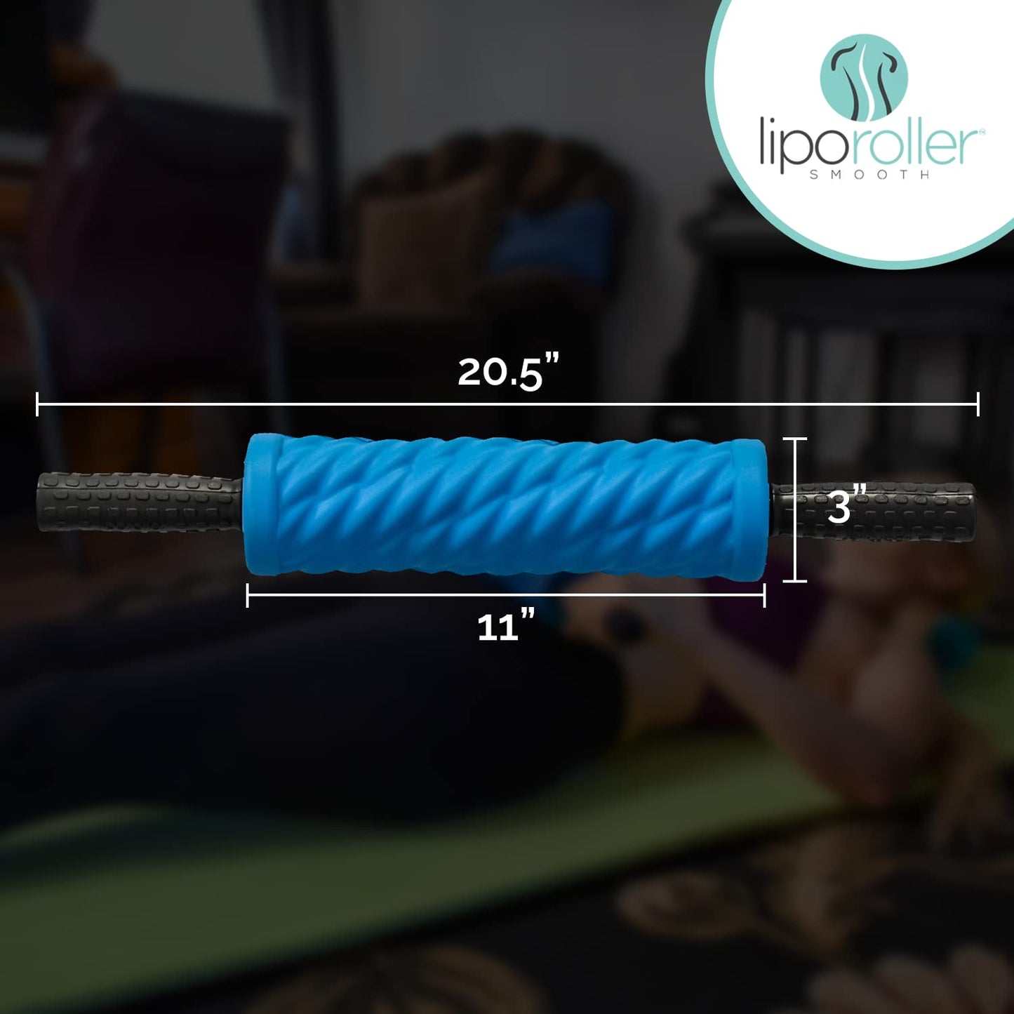 The Original LipoRoller - Liposuction Massage Roller - Easy to Roll Special Ridges and Bumps to Maximize Healing for Liposuction Post Surgery