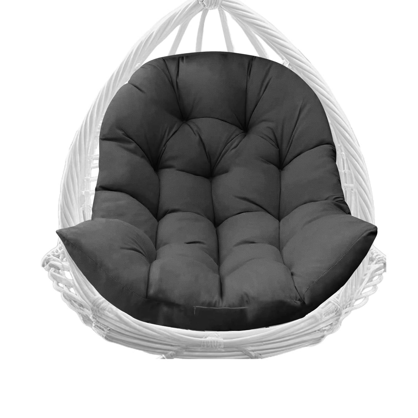 Thick Egg Chair Cushion, Hanging Egg Chair Cushion Replacement, Waterproof Hammock Swing Chairs Cushions for Outdoor Funiture, U-Shaped Cushions for Hanging Eggs Chairs Swing(Grey)