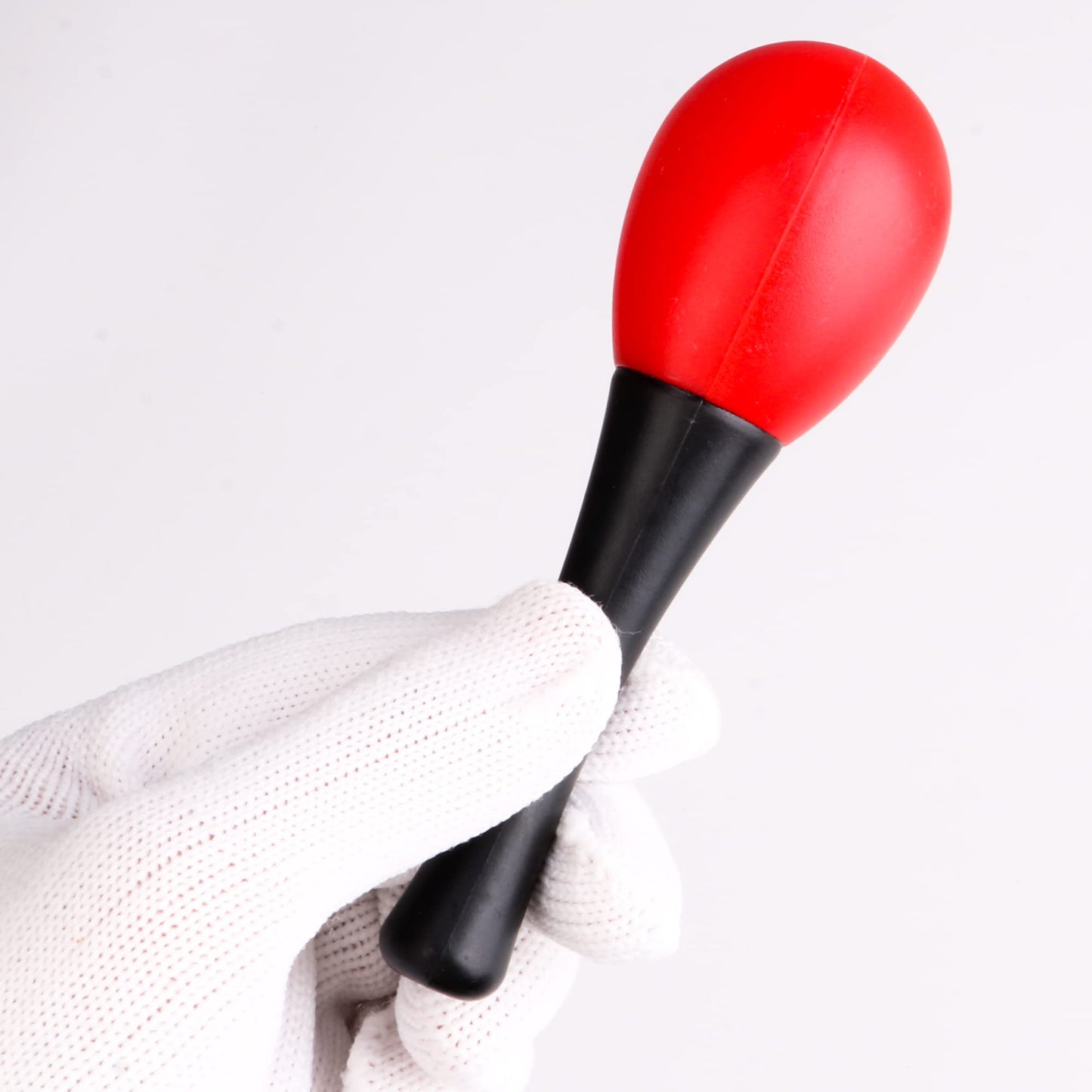 BQLZR 13x3.9cm Plastic Maracas Rattle Shakers Musical Instrument Pack of 24