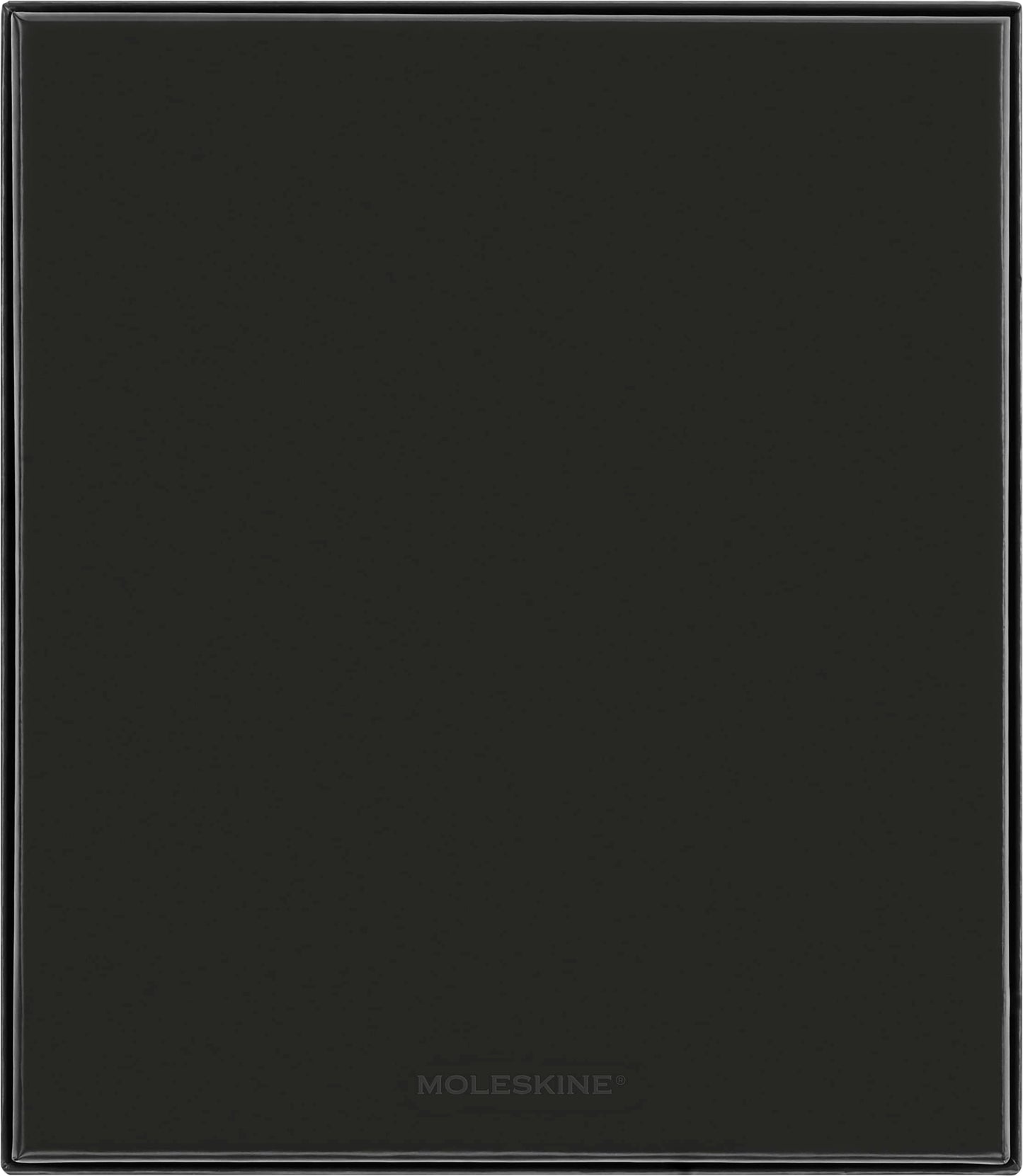 Moleskine Classic Notebook and Kaweco Roller Pen Bundle, Large, Ruled, Black, Hard Cover (5 x 8.25)