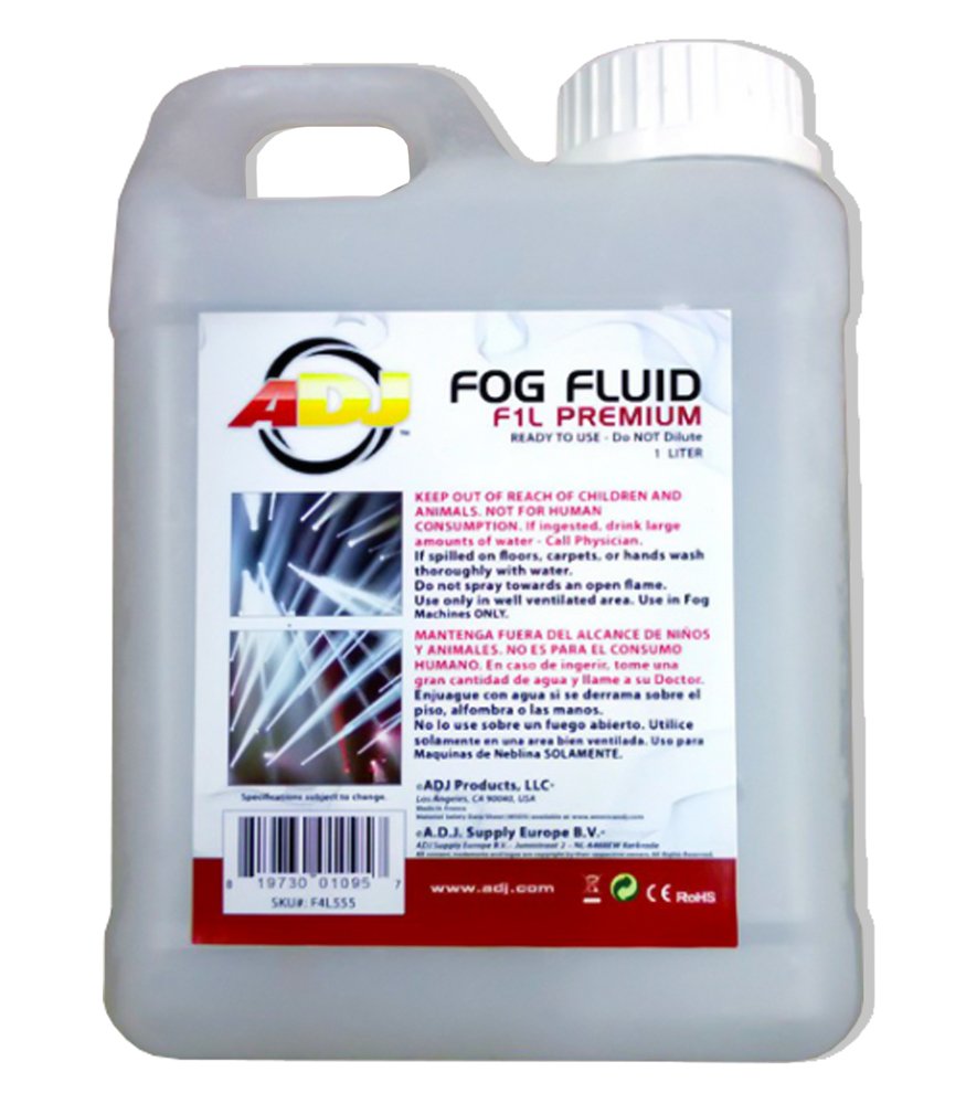 ADJ Products F4L888 Premium Grade Water Based Fog Liquid - 4 Litres - Safe, Odorless & Long Lasting Fog Juice - Perfect for Parties, Halloween, Weddings, Clubs
