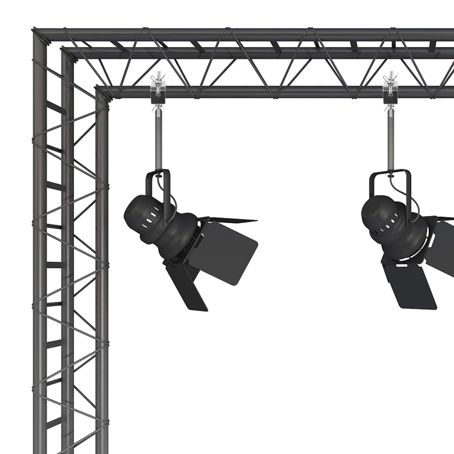 MAHIONG 10 Pack Stage Lighting Clamps, 220lbs Heavy Duty Aluminum Truss Clamp for 30-36mm / 1.18-1.38 Inch Truss Tube