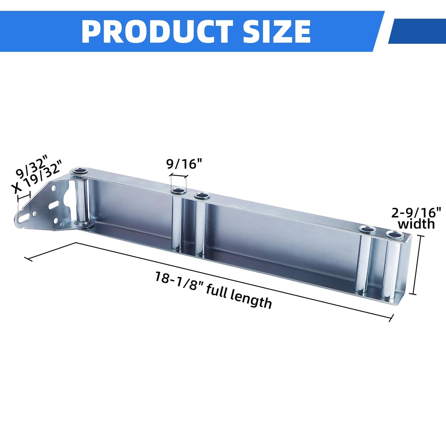 Patioer Garage Door Quick Turn Top Fixture Brackets, Includes Rollers and Screws, Essential Garage Door Parts and Hardware, Set of 2