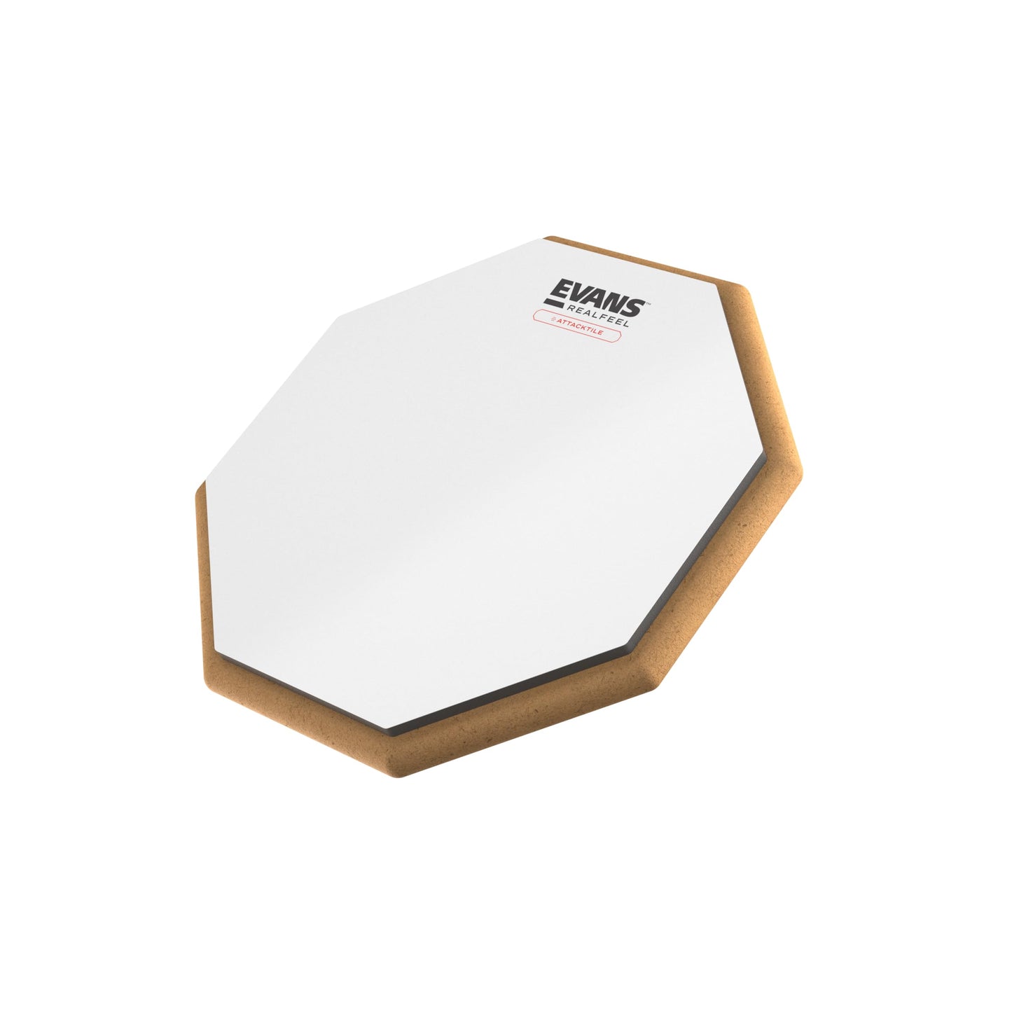 Evans RealFeel Attacktile Drum Pad - Drum Practice Pad - UV Coated Practice Pad - 1-Sided - 10 Inch